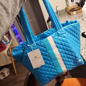 NWT: Oliver Thomas Blue Tote + mini bag